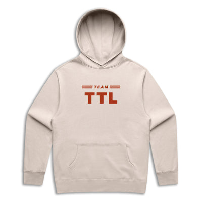 Team TTL Team Issue Casual Hoodie - Ecru / Red