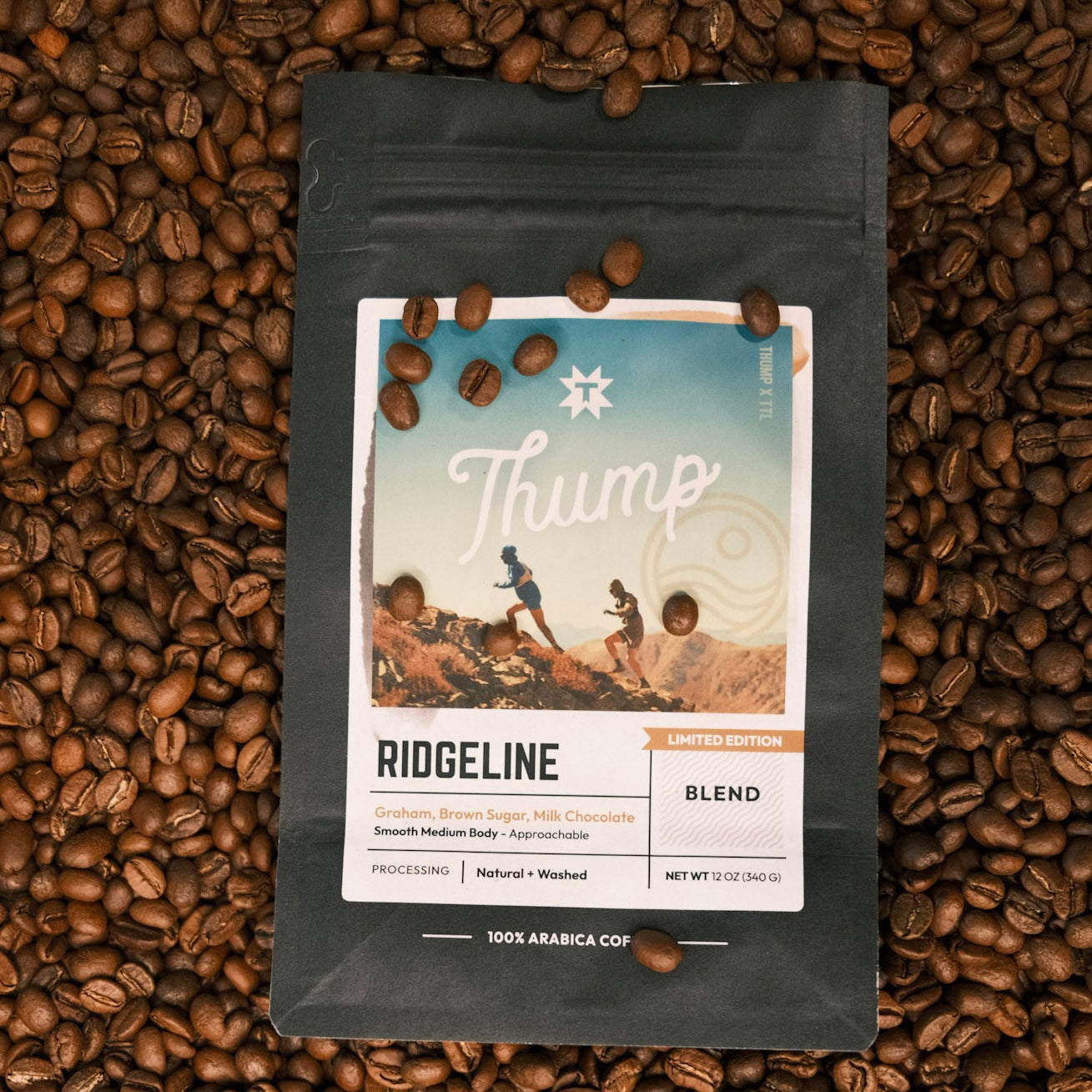 Thump Coffee x TTL: RidgeLine Whole Bean 12 Ounce Bag. – That