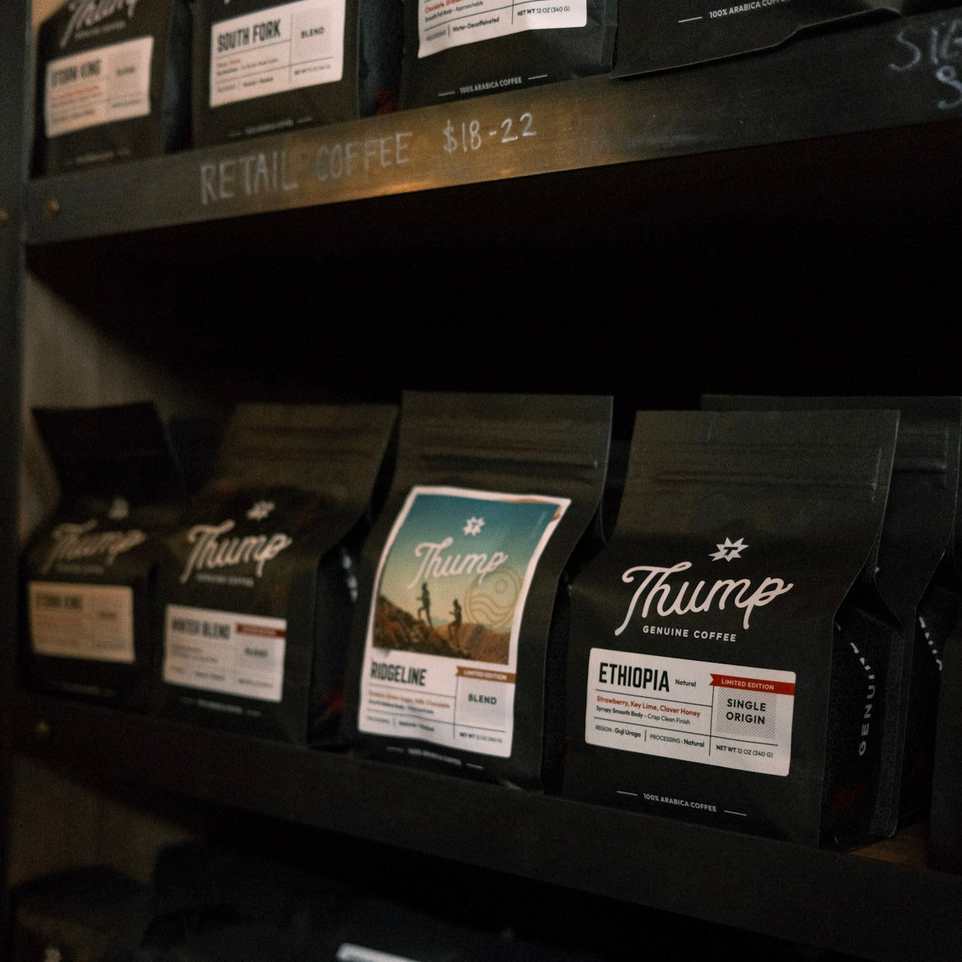 Thump Coffee x TTL: RidgeLine Whole Bean 12 Ounce Bag. – That